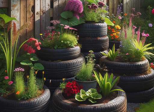 Waste tyres are great for growing